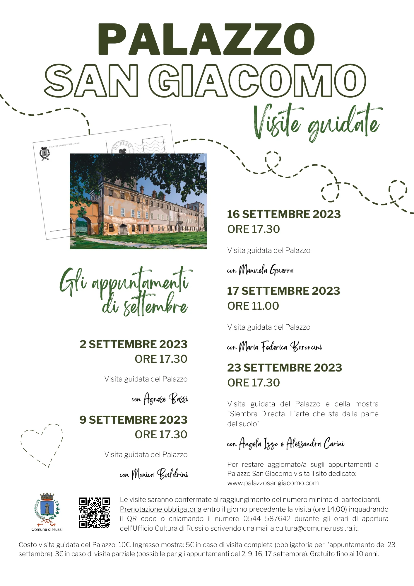 Visite guidate Palazzo San Giacomo a settembre 2023